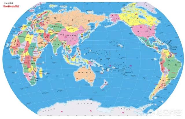 不同角度看世界的那个材料，中国与外国看的世界地图是不是不同