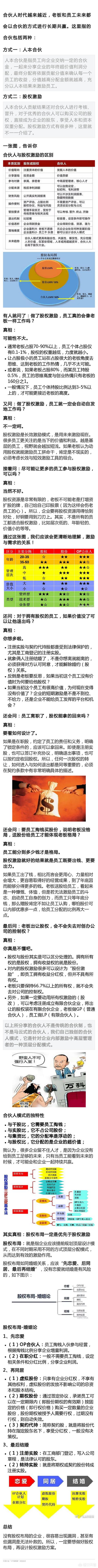 创业公司股权激励，公司小，适不适合做股权激励