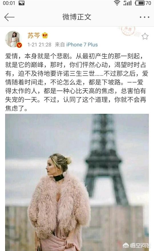 苏芩:苏芩的新浪微博为什么有那么多粉丝？