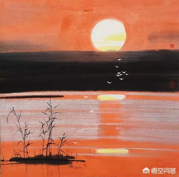 头条问答 - 落霞与孤鹜齐飞,秋水共长天一色?两句话的意境是什么?