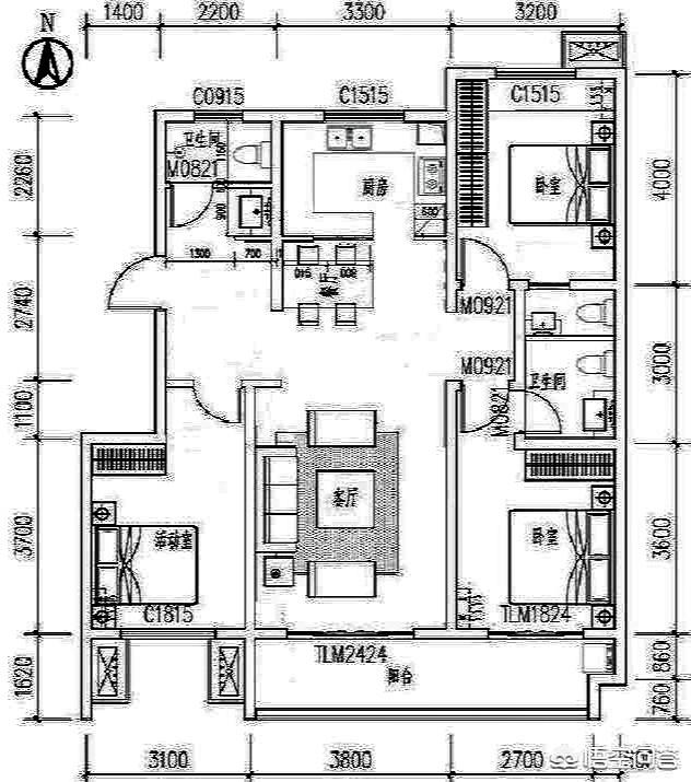 越住越旺的户型图,请大家看看这个户型怎么样？