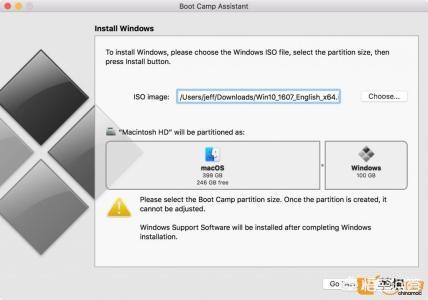 Mac装完win10,如何分盘？