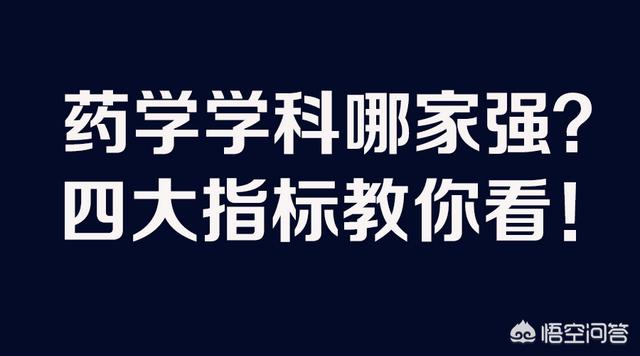 中国药学类各专业的高校排名是怎样的？