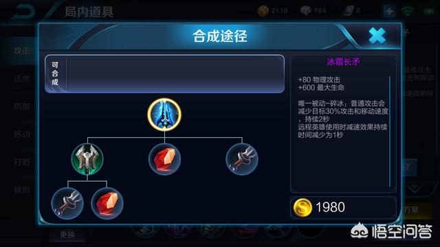王者荣耀中,你认为最鸡肋的装备是哪件？