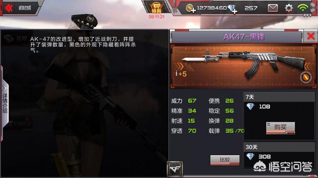 为什么CF手游中AK47黑锋这么冷门？