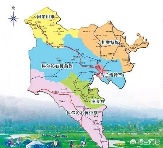 科尔沁右翼中旗:乌兰浩特市和科右前旗什么关系？