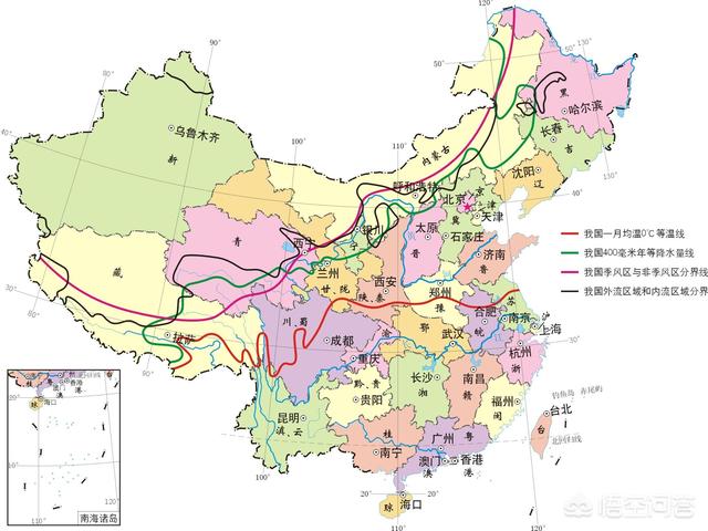 中国南北方分界线在哪里