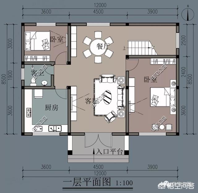 自建房宅基地寬12米,進深9米,怎麼設計好