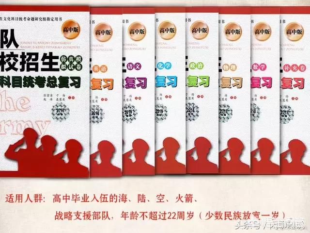 义务兵考学,需要准备什么书籍？