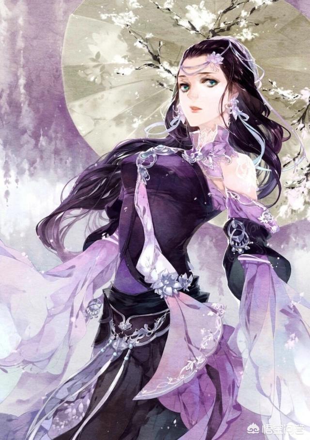 请问谁有现代手绘美女图片女生头像手绘高冷