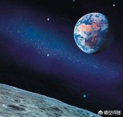 带你看世界背景图片，为什么人类在地球看天空，能看见星星，在月球上看不见哪