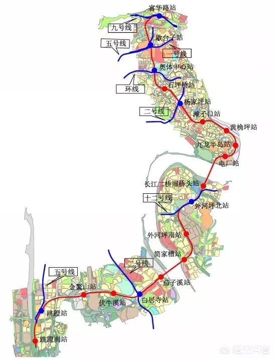 重慶5號線所有站點重慶軌道交通5a線要經過哪些地方