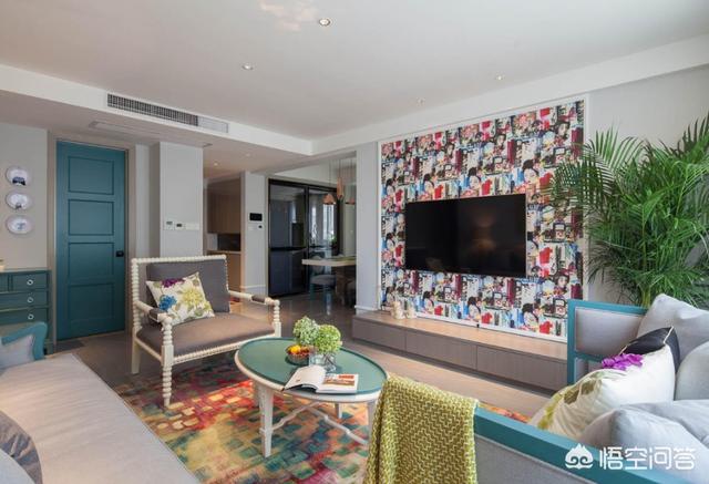 不做吊顶，电视墙怎么设计？插图96
