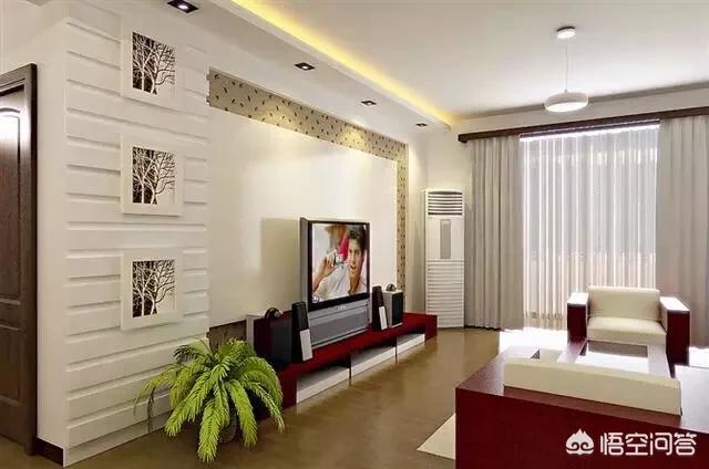 不做吊顶，电视墙怎么设计？插图120