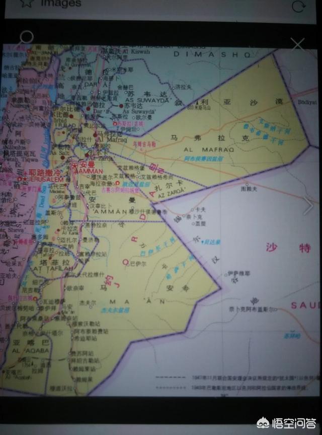 约旦在哪里,约旦在哪里的地图