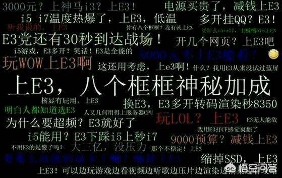 网友所说的cpu e3,教究竟牛在哪里？