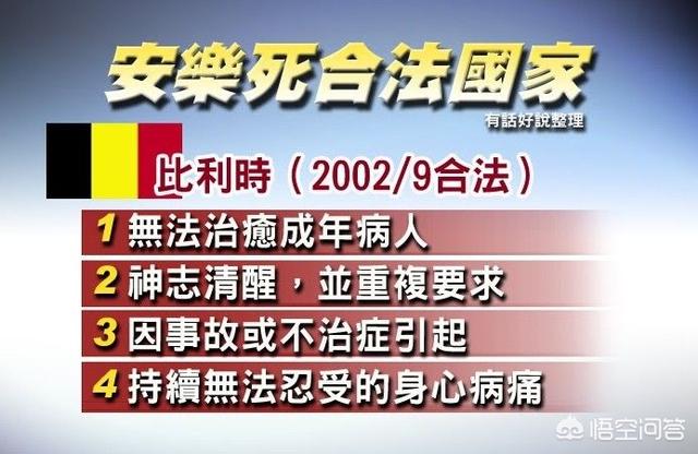 瑞典安乐死的方法:你赞成安乐死吗？（允许安乐死的国家有哪些？）