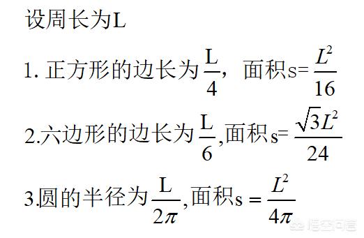 等周图形 为何圆的面积最大 悟空问答