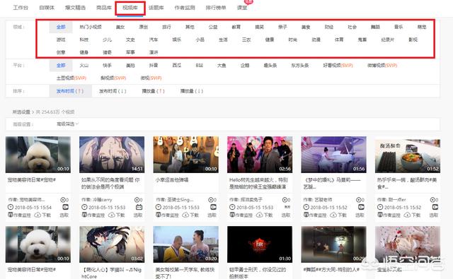 做短视频,可以通过哪些渠道获取优质的素材？