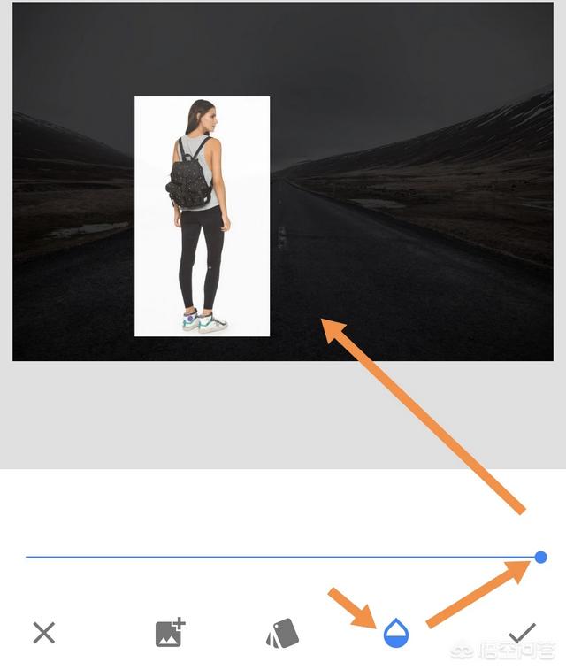 如何将人物照片缩小放在另外一张照片上?