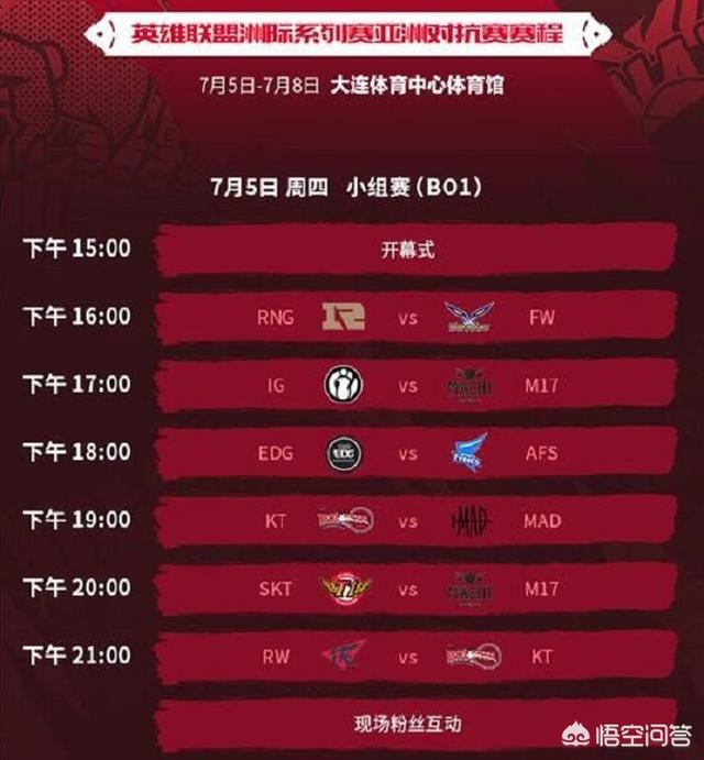 今年2018英雄联盟洲际赛赛程是如何安排的呢？