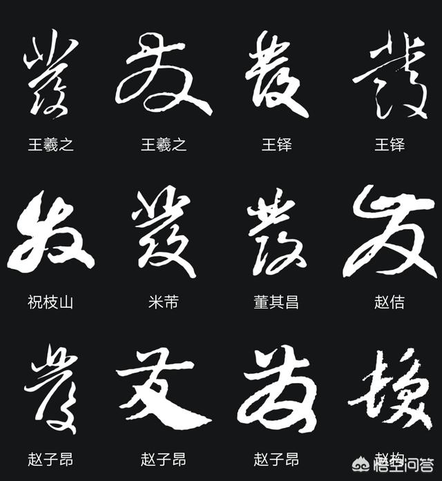 发字有多少种写法求发字