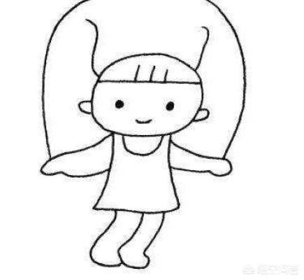当断绳的末端,接近地面的时候,要求孩子双脚离地跳起来.