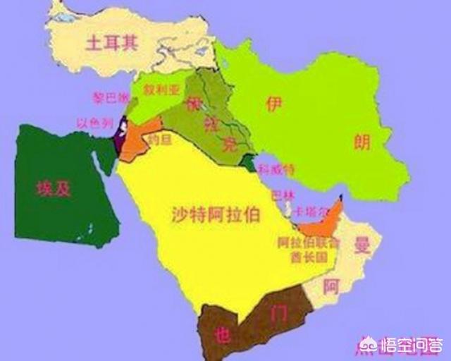 中东国家有哪些？比较富裕的国家是哪几个？比较穷的是哪几个？