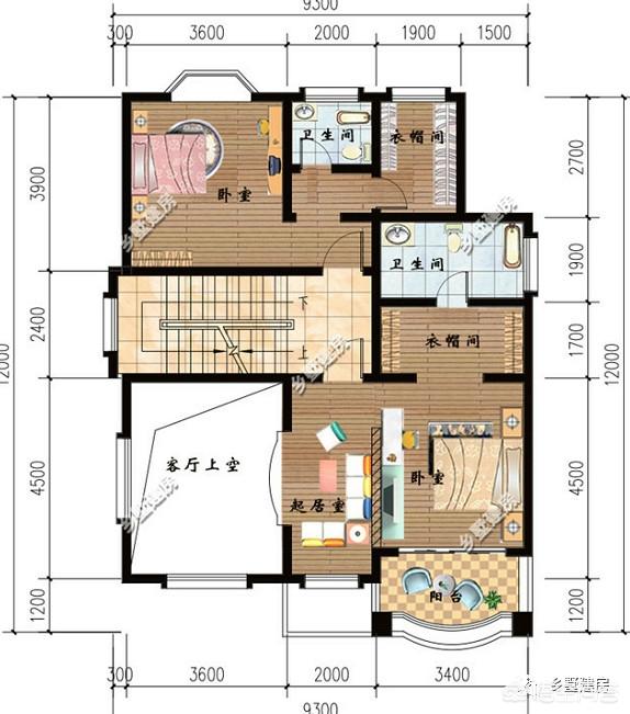 宽7米长12米户型图图片