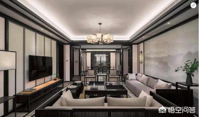 沙发上的画位置示意图,中式沙发的背景墙画，有什么讲究？