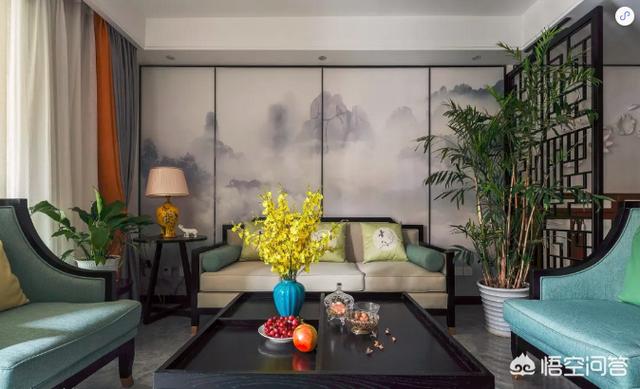 沙发上的画位置示意图,中式沙发的背景墙画，有什么讲究？