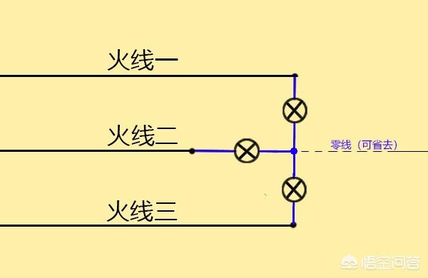 白炽灯接线图图片