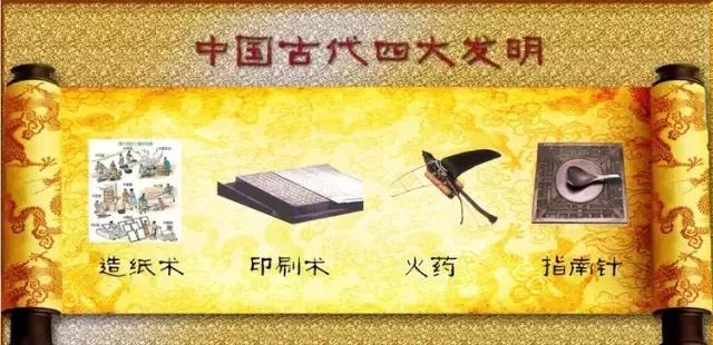 中国的四大发明,造纸术,指南针,火药,印刷术,哪个是最先发明出来的？
