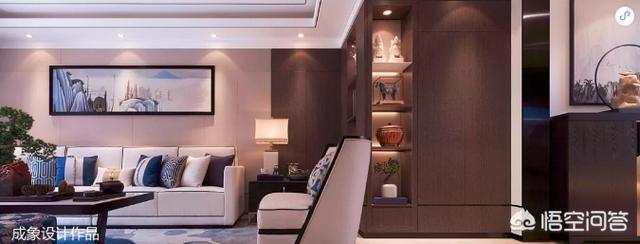 沙发上的画位置示意图,中式沙发的背景墙画，有什么讲究？