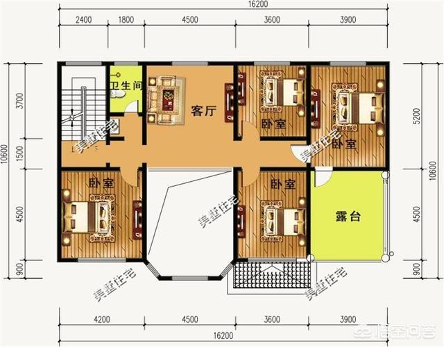 宽12米长16米东西朝向三面都是住户考虑通风和关照的地基怎么设计