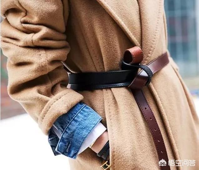 系腰带蝴蝶结风衣带子比较宽用双层蝴蝶结腰带系法怎么系好看