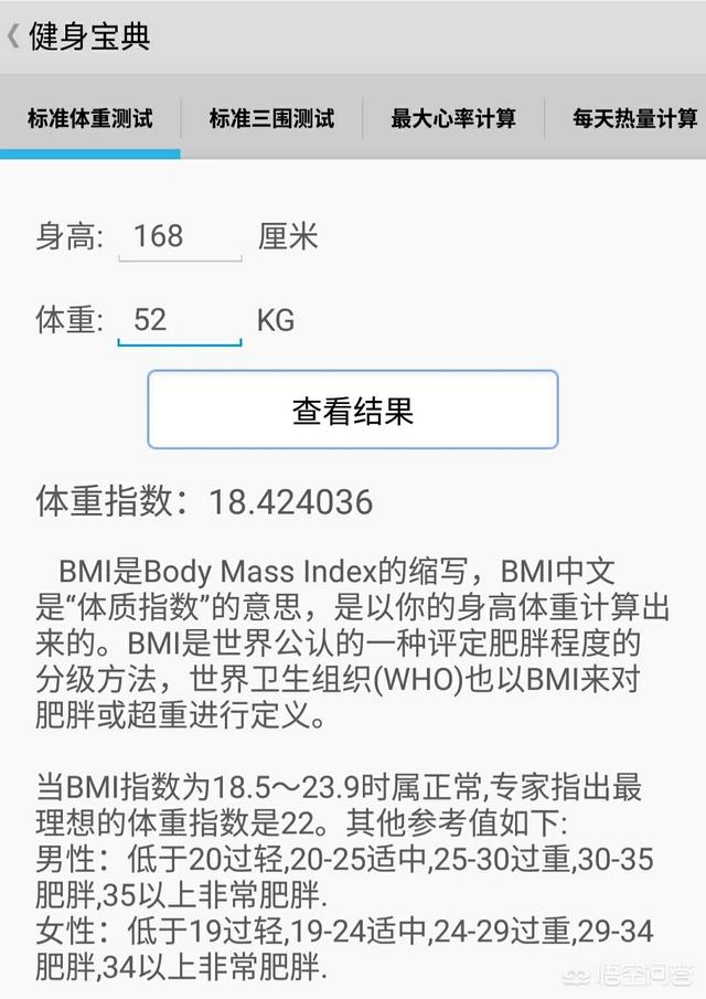 头条问答 女生身高168cm 体重52kg 算胖吗 行远健身的回答 0赞