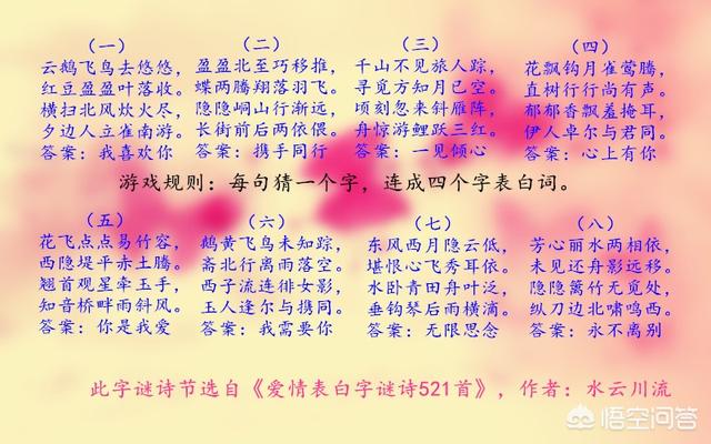 头条问答 数字表白语有哪些 水云川流的回答 0赞