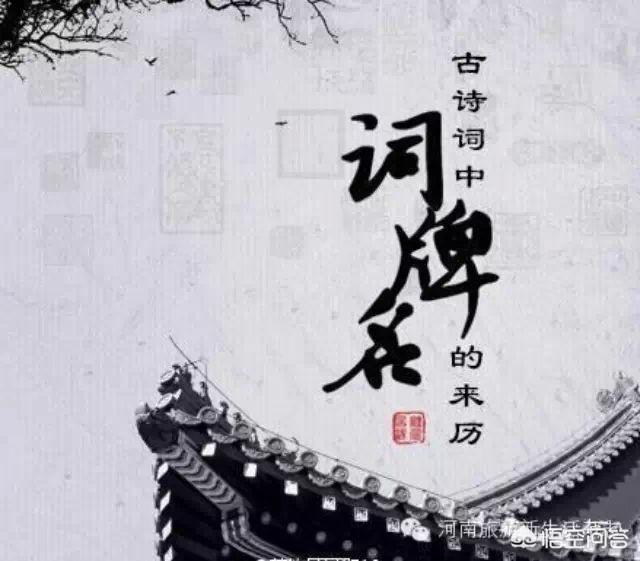 古人是怎么取词牌名的？