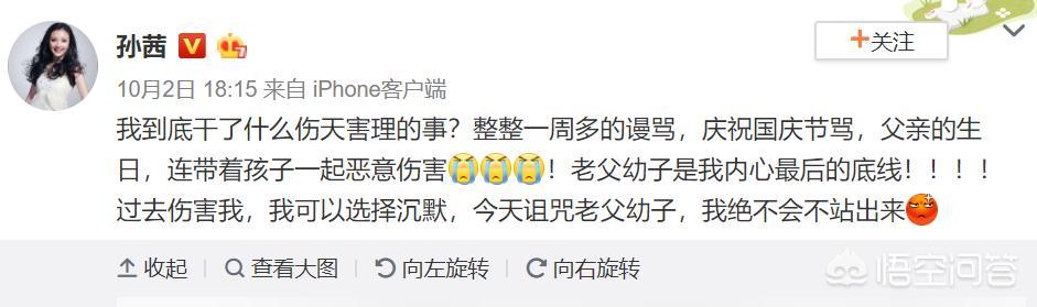 演员孙茜:孙茜遭受网络暴力，演员是不是远离观众更好？