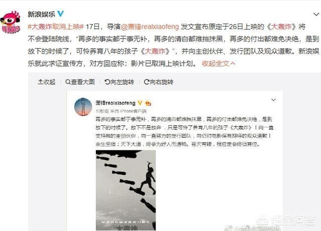 萧锋:如何理解《大轰炸》导演萧锋说的“报应定将终归其位”？