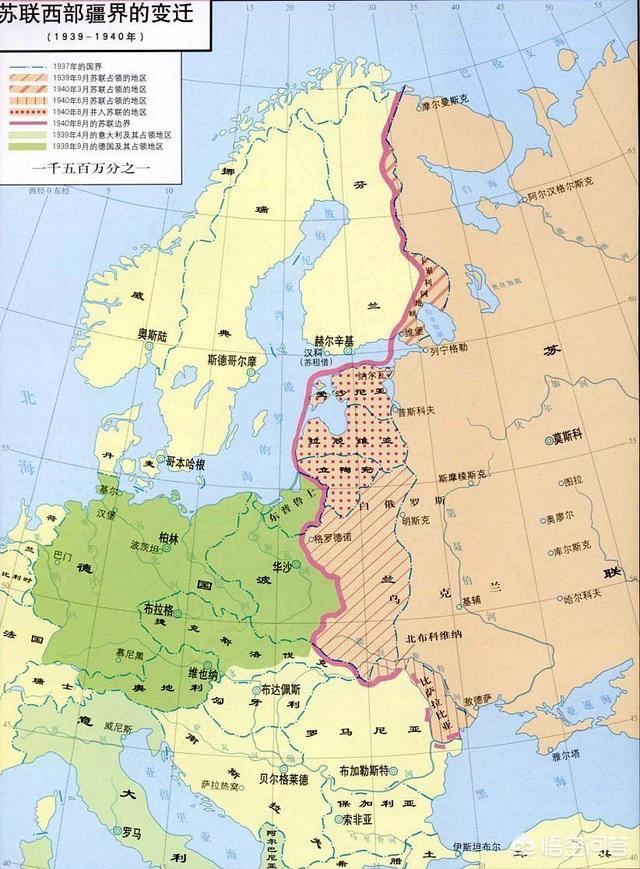 苏德签订《苏德互不侵犯协定》,随后双方默契地瓜分波兰,不仅如此