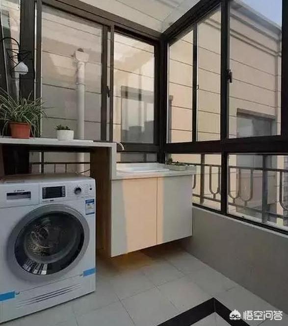 阳台放洗衣机怎么做下水，想把洗衣机放阳台上下水怎么弄