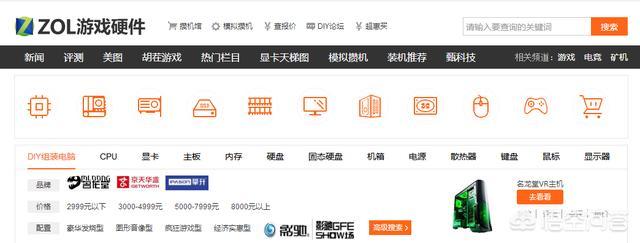 想了解电脑的配置,什么网站比较全面（组装电脑）？