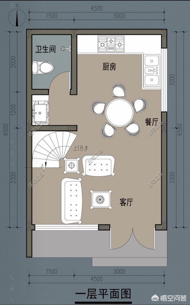 宽5米,长12的宅基地怎样设计比较好?-惠修网