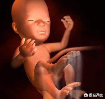 关晓彤十个月怀孕照片:谁有怀孕7个月胎儿头图片，需要正常的？