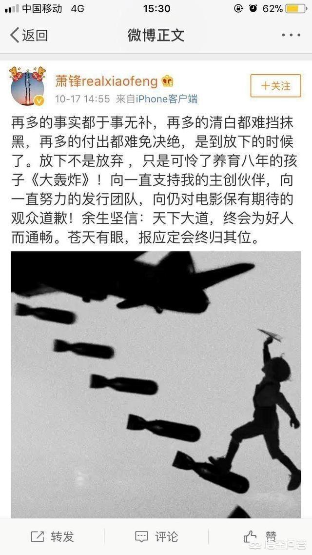 演员丛珊:如何理解《大轰炸》导演萧锋说的“报应定将终归其位”？