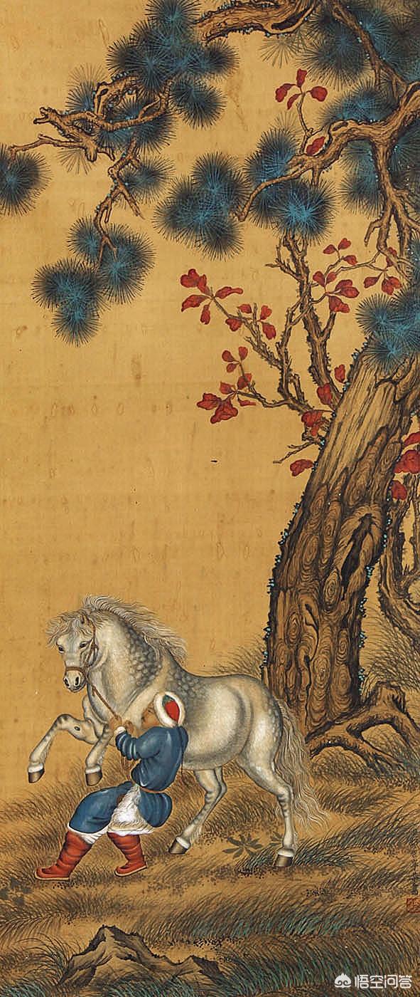 百骏图作者:郎世宁作品属于什么画风？
