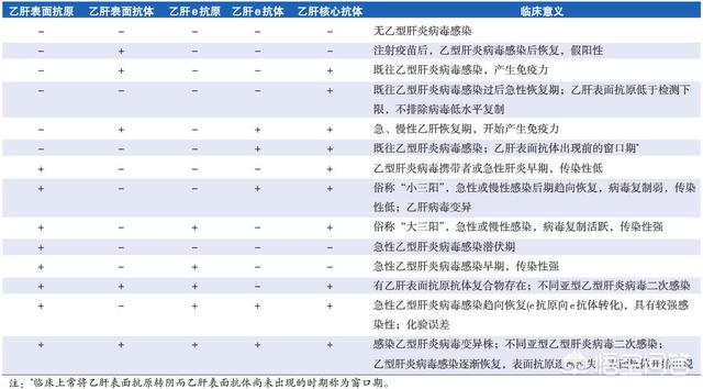 乙肝五项结果分析(乙肝五项结果分析表)