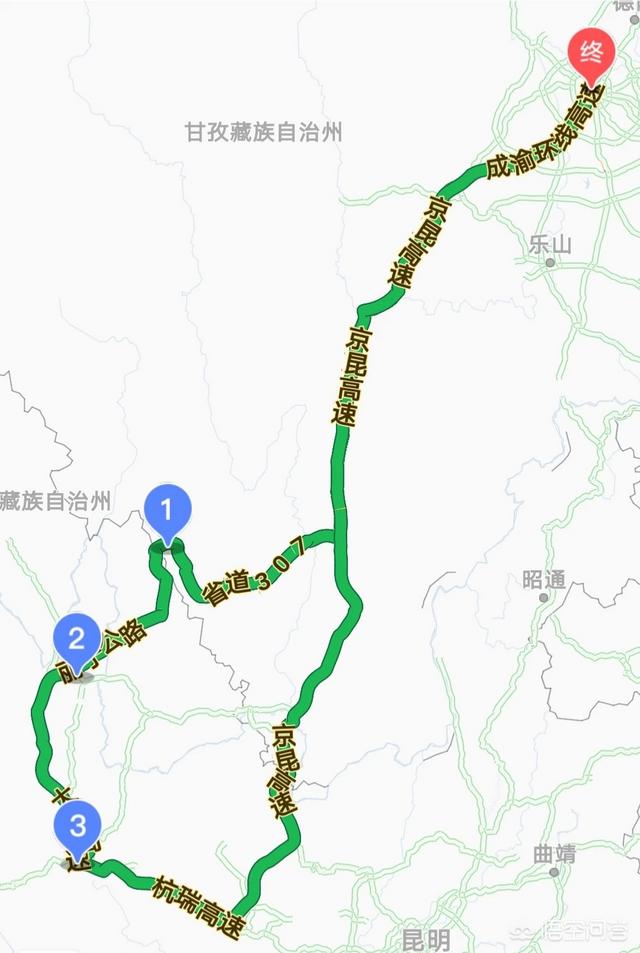五天自驾从成都到云南有哪些好的路线推荐？